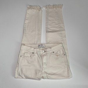 Free People Great Height Frayed Skinny Jeans 25